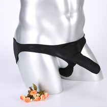 Bullet separation mens elephant nose taste underwear Dew jj Ice Silk breifs perspective thong couple passion supplies