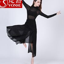 Net gauze modern new clothing modern jitba international standard dance clothing practice uniforms ancient style practice national style women