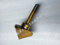 Titanium-plated chamfering drill Chamfering knife straight handle chamfering device 6 10 12 16 20 25 30 40 50*90°Single blade