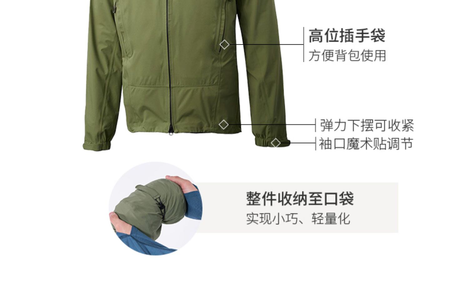 法国 MILLET 觅乐 Tiffon台风 三层全压胶防水透气连帽 户外男式冲锋衣外套 MIV01479 ¥1210.89起 天猫¥2659