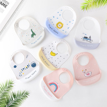 Ultra Comfort Baby Bib Silicone Baby Rice Bag Sprints wind Denmark Nordic Waterproof Ultra Soft Surrounding Mouth