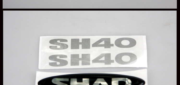 Xia De shad đuôi hộp ban đầu dán pha lê dán âm thanh nổi dán phản quang sh39 40 45 48 hộp dán - Xe gắn máy phía sau hộp thùng sau xe máy nhôm