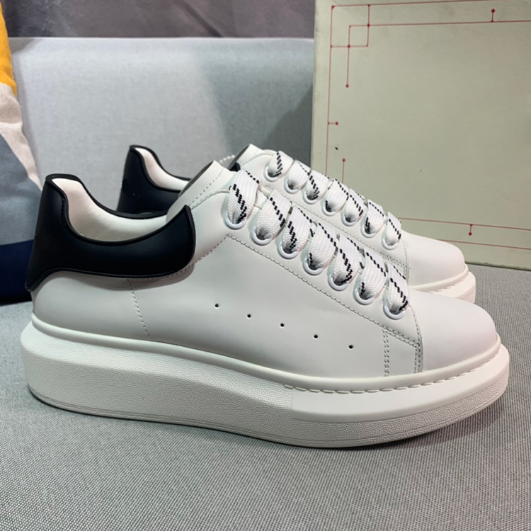 Bonjani European station leather men's shoes men's sneakers British casual thick bottom heightening couple women's shoes Xiaobai trendy brand G