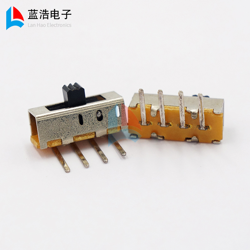 SS-13F16 three-gear bending foot sliding switch 3 stalls 4-foot stitch vertical plucking switch without fixed foot side