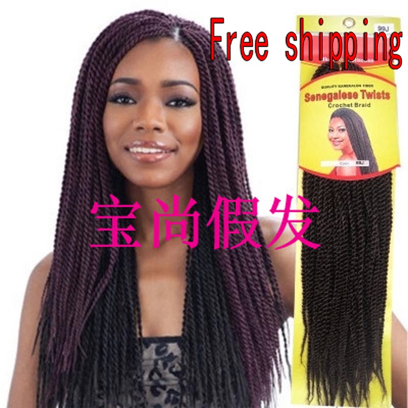 senegalese twist braids dreadlocks crouchet braids free shipp