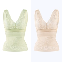 Без грудной подушки зеленый+цвет кожи на груди