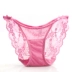 Thong eo thấp quần lót ren của phụ nữ nóng rỗng rỗng thoáng khí cotton liền mạch tóm tắt kích thước lớn