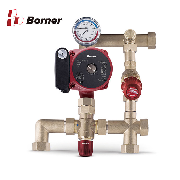 Differential pressure thermostatic valve premix center Floor heating mixed water temperature control center Constant temperature control equipment