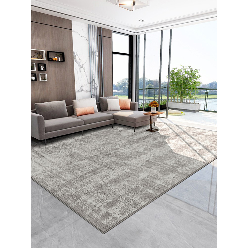 Huaxue light luxury modern minimalist living room carpet sofa coffee table blanket bedroom full bed bedside blanket high-grade gray wabi sabi style