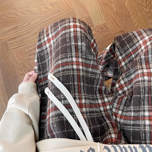 Демисезонные ретро штаны для влюбленных, в американском стиле, свободный крой