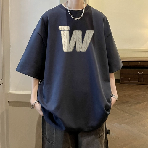 Зеленая летняя хлопковая японская футболка, короткий рукав, большой размер