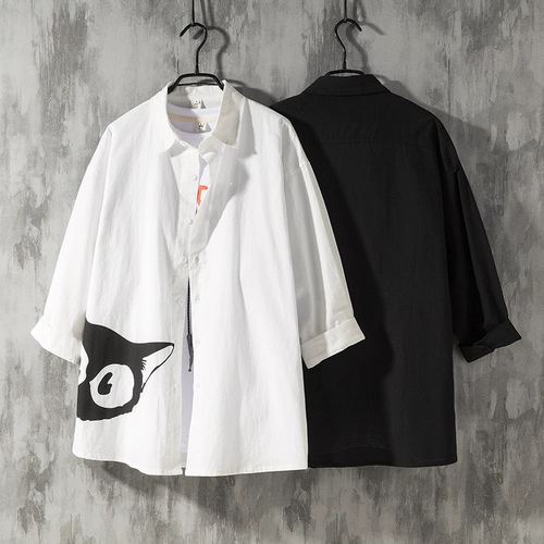 Летняя японская куртка, рубашка, большой размер