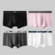 GXG Đồ lót 4 Gói Quần lót nam Boxer Quần cotton Modal Vải thoáng khí Mid Eo Boxer Thanh niên - Giống cái