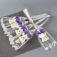 Серый одиночный медведь [фиолетовый]