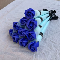 Одиночная роза [синяя]