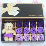 Мыло для матери с розой в составе, подарочная коробка на день Святого Валентина, подарок на день рождения