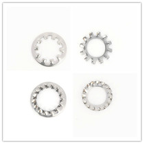 304 stainless steel locking washer internal and external teeth anti-loosening gasket multi-serrated self-locking stop M4M5M6M8M10M12