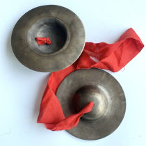 Time sheng 15 ~ 17 ~ 19cm pure handmade bronze Xiaojing cymbochial old copper water cymbidium resounding brass cymbochial Kyoto reaming three and a half