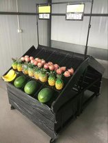 Supermarket new fruit and vegetable shelves Fruit shelves Resin display shelves New fruit shelves