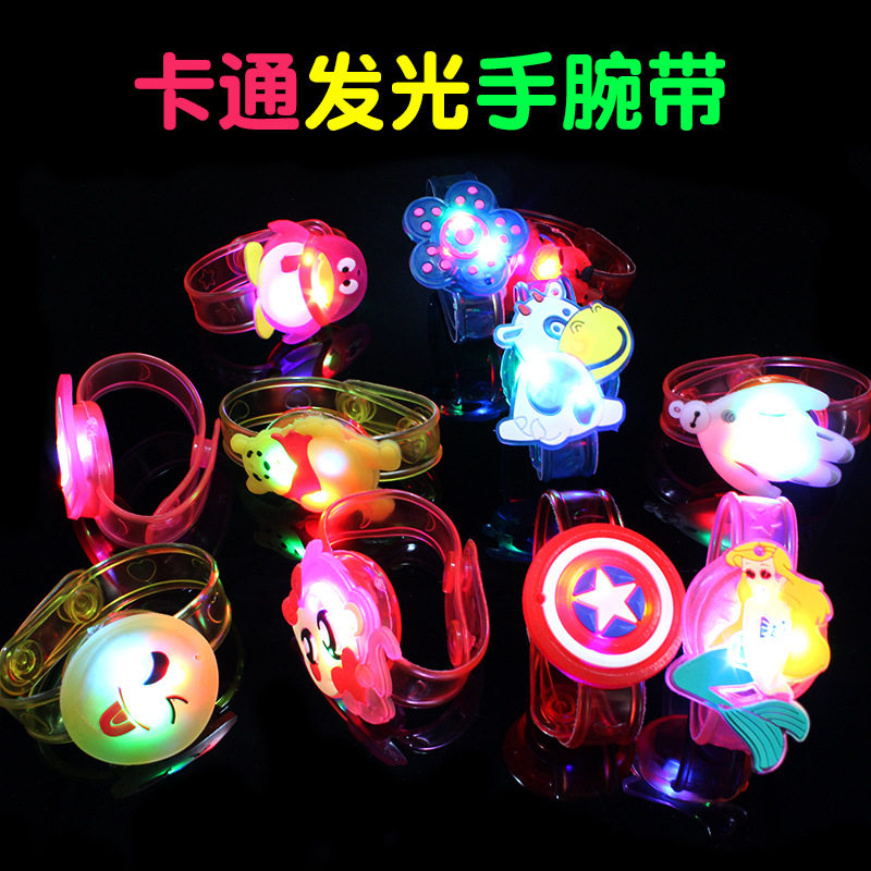 Hot sale children's toys luminous wristband strap concert dedicated to push micro-business small gifts