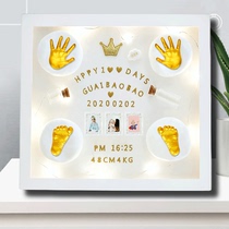 Baby hand and foot ink pad hand and foot print muddie souvenir Children Baby newborn permanent full moon gift
