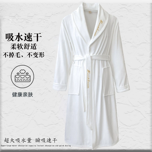 Демисезонный банный халат, хлопковое быстросохнущее летнее длинное полотенце для влюбленных, хорошо впитывает воду