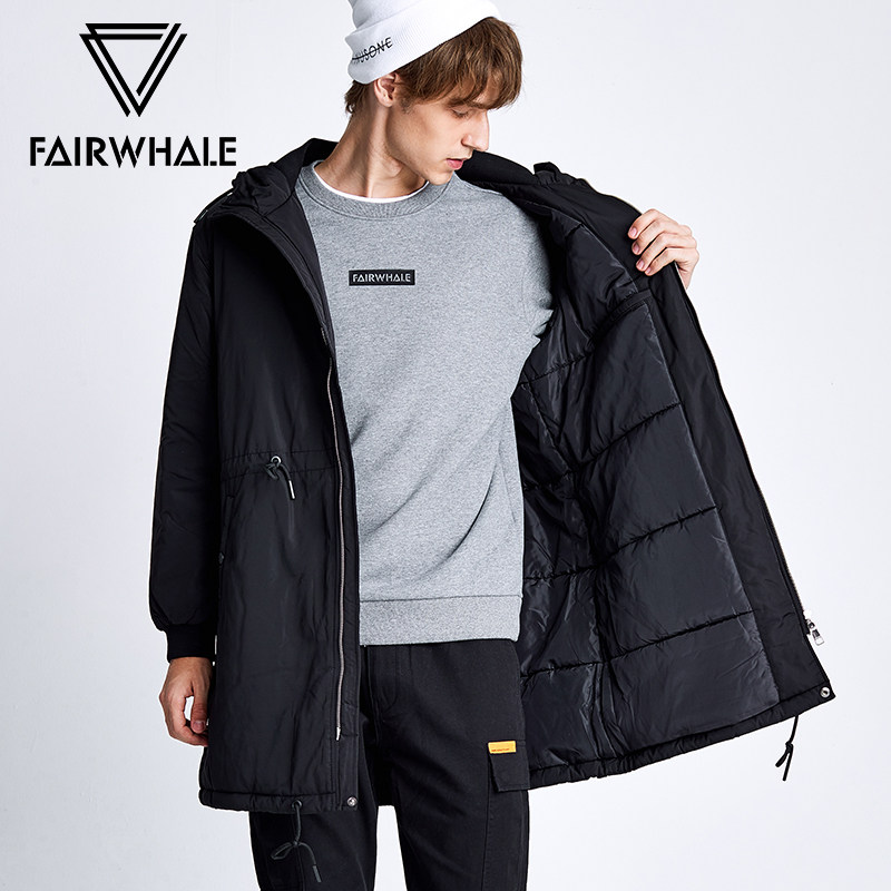 Mark Fairwhale 马克华菲 18年冬季新款 韩版中长款男式棉衣 加厚冬季外套 天猫优惠券折后￥378包邮（￥578-200） 2色可选