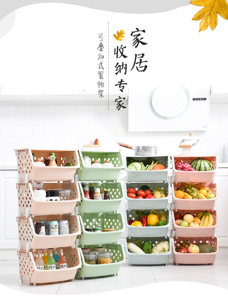 đèn led nhấp nháy ngoài trời Trái cây và rau lưu trữ giỏ bếp sàn nhà bếp nhiều lớp dụng cụ nhà bếp nhỏ cửa hàng kệ kệ rau - Thiết bị sân khấu đèn pha led nháy