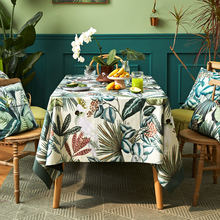 蜡笔派美式防水防油免洗北欧餐桌布ins