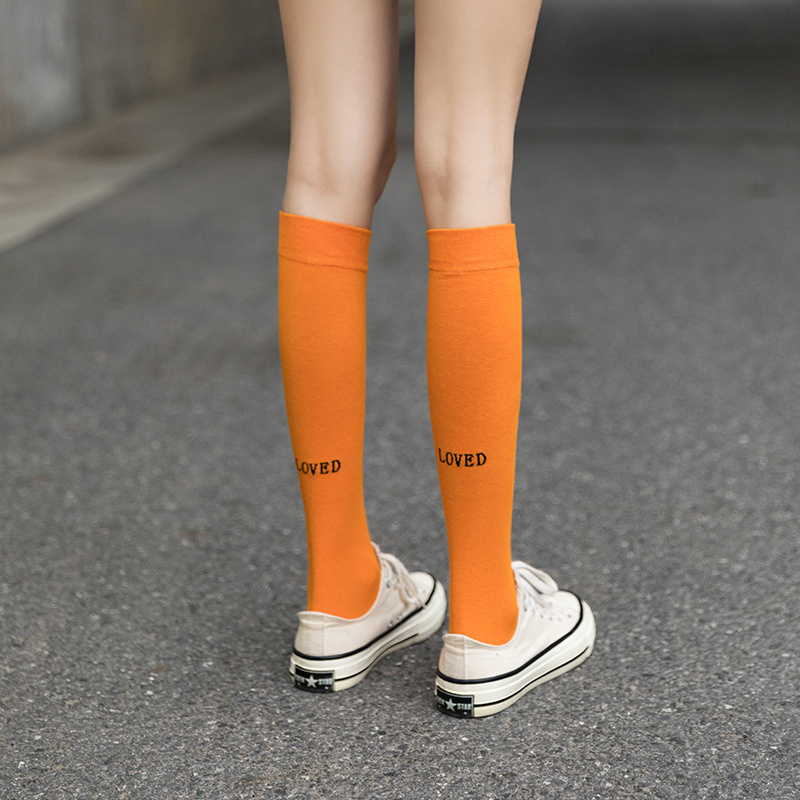 Korean Style Calf Socks, Long Tube, Solid Color, Slight Compression, Slimming, Pure Cotton, School Style, Black, Green, Royal Blue, Jk Half-Leg Knee-High Socks Korean Style Calf Socks, Long Tube, Solid Color, Slight Compression, Slimming, Pure Cotton, School Style, Black, Green, Royal Blue, Jk Half-Leg Knee-High Socks