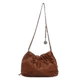 Сумка на одно плечо, небольшая сумка, сумка через плечо, модная универсальная цепь с бантиком, мусорный мешок, ремешок для сумки, сумка подмышку, коллекция 2023