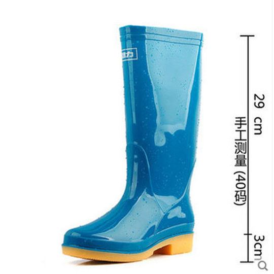 Shanghai Huili Fashion Rain Boots 813 Women's Mid-Calf Rain Boots Non-Slip Wear-Resistant Rubber Sole Colorful Water Shoes