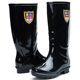 Shanghai Huili Rain Boots 863 Women's High-Top Mid-Top Rain Boots Non-Slip Wear-Resistant Plastic All-Black Water Shoes