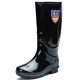 Shanghai Huili Rain Boots 863 Women's High-Top Mid-Top Rain Boots Non-Slip Wear-Resistant Plastic All-Black Water Shoes