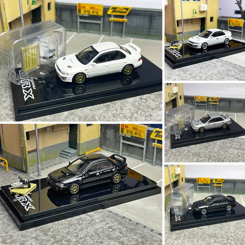 Hobby Japan 1:64 Subaru Impreza Wrx Gc8 Alloy Car Model with Engine Hj
