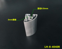 4040R industrial aluminum profile 4040 arc corner aluminum profile European standard frame profile