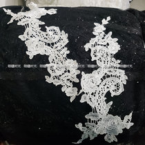 Handmade Accessories Diy Bridal Head Accessories Lace to floral clothing accessories Material flower applie water soluble to flowers