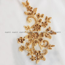 Three-dimensional flower nail embroidery beaded patch decoration flower wedding dress DIY accessories accessories Lace appliqué