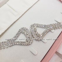 Drill accessories Adult Latin drill buckle belt Dance display slim waist seal wedding dress Waist Room Bright Drill Dance Accessories