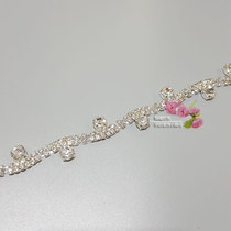 diyflower style drill chain hand sewn water drill burn welding flower style claw chain wedding dresses handmade accessories for materials accessories