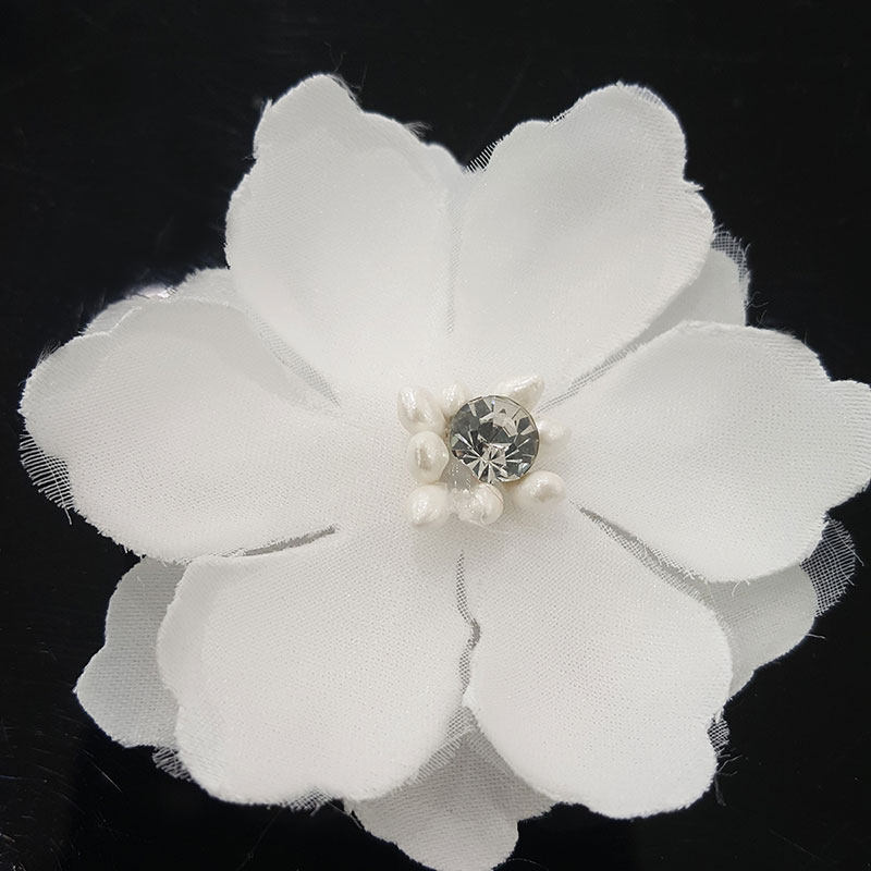 Three-dimensional flower fashion clothes patch patch cloth patch Large white three-dimensional diy decoration Small lace appliqué