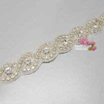 Wedding dress Dress High-end Accessories Trim Drilling bar Waist Chain Code Chain Web Diamond Gem Bronzed drill Water drill chain