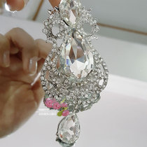 New Wedding Dresses Special Pendant Brooding Brooch Pins Glass Drilling Crystal Lady Brooch Pendant Acrylic