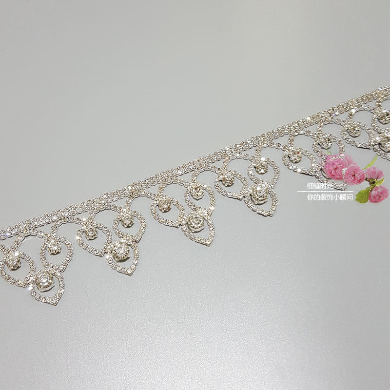 Diamond strip handmade DIY jewelry accessories Wedding dress waist chain Diamond jewelry Clothing ornament material accessories