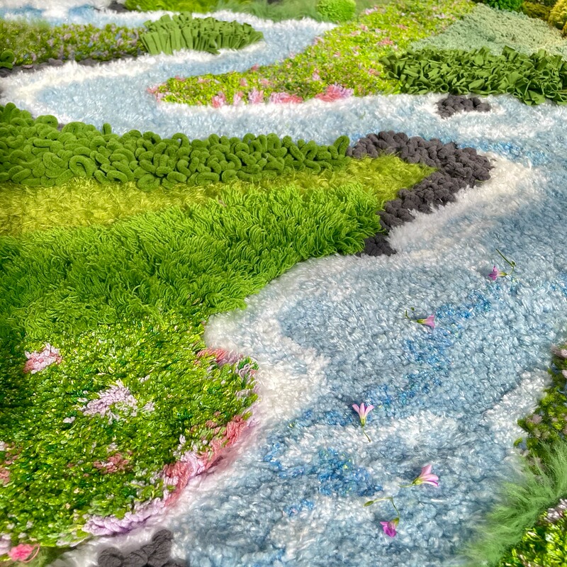 *Not a Finished Product* (in Stock) Spring Valley Moss Carpet DIY Material Kit Handmade Carpet Wall Art *Not a Finished Product* (in Stock) Spring Valley Moss Carpet DIY Material Kit Handmade Carpet Wall Art