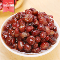 Dessert smoothie special canned red bean with sugar honey red bean 3 35kg open can instant red bean milk tea raw material