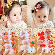 Baby hairclip female baby baby hair less Tiger year one year old female baby New year hair accessories hair card children cute