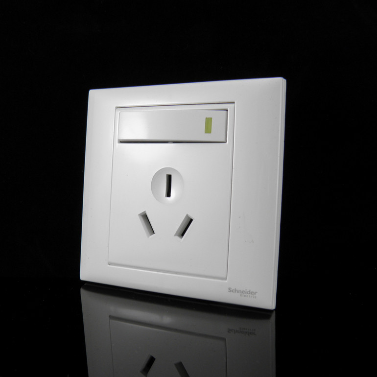 Schneider switch socket C86 series open 16A-three-hole socket air conditioning water heater C610