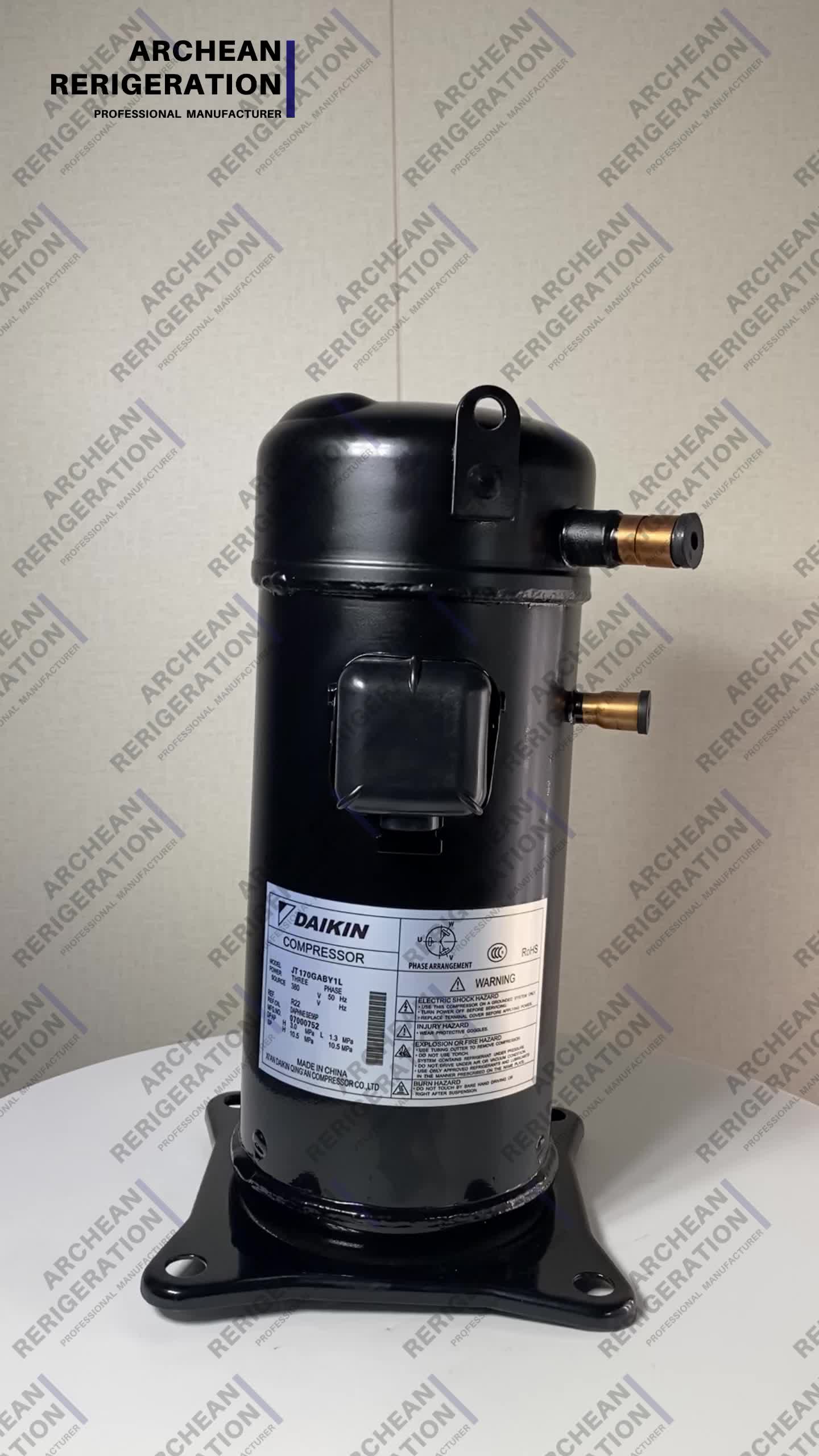 R410a 5hp Inverter Refrigeration Compressor Jt100gvdt3 Cold Room Compressor Scroll Air