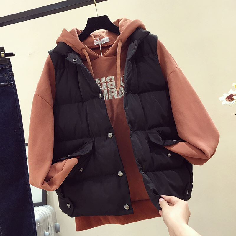 Mùa thu đông 2018 mới xuống áo cotton nữ phần ngắn Phiên bản Hàn Quốc của áo khoác lửng chống gió cho sinh viên mùa đông áo khoác nữ de thương